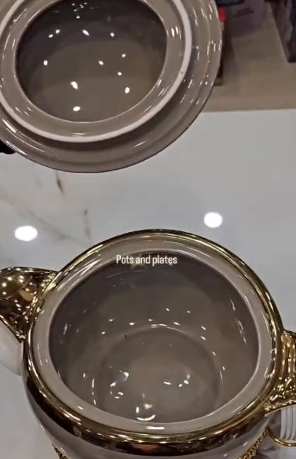Ivory Gold Royale Serving Set