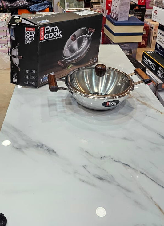 Milton ProCook Triply Chef Kadai – 22cm